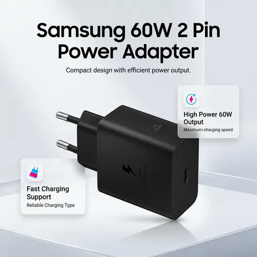 Samsung 60W 2 Pin Power Adapter